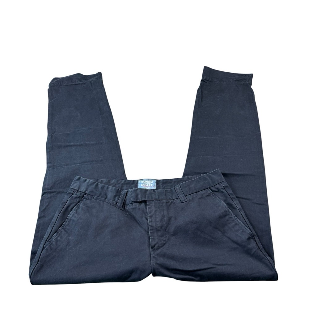 GANT X Michael Bastian Navy Blue Cotton Blend Men's Chino‎ Pant Size 33x32